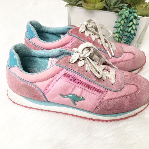 Vintage KangaRoo sneakers pink and aqua size 8 - Picture 7 of 8